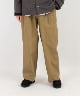 TRIPLE PLEATED WIDE TROUSERS - ORGANIC COTTON SURVIVAL CLOTH(ベージュ-1)