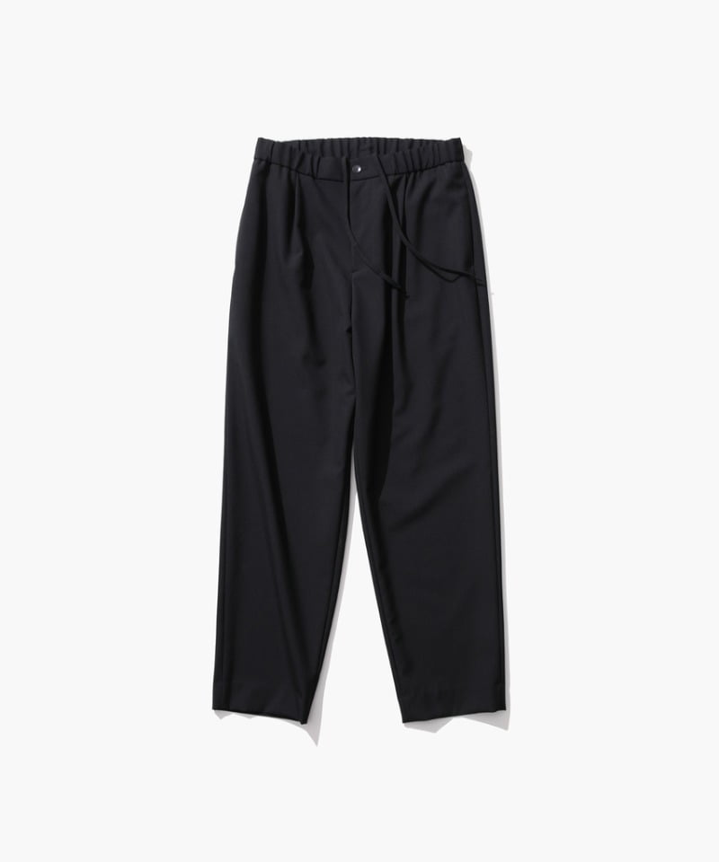 WOOL TROPICAL TAPERED EASY PANTS(ブラック-2(S))