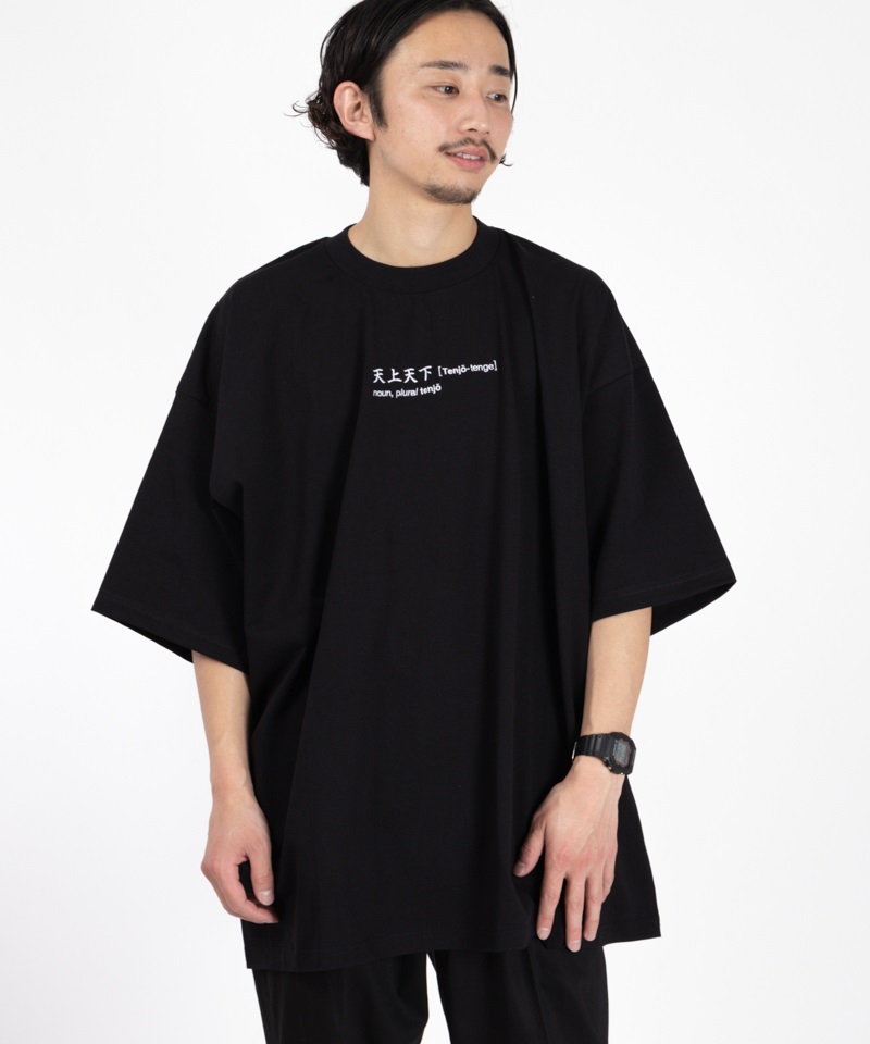 Exposed Cotton Embroidery TEE(ブラック-3)