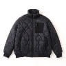QUILTED PUFF JACKET(ブラック-L)