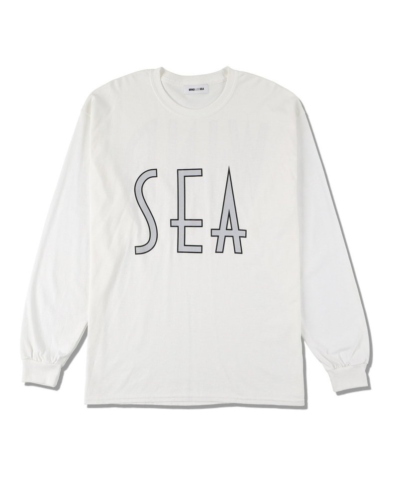SEA (wavy) L/S T-SHIRT(ホワイト-S)