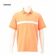 MENS SLEEVE LOGO POLO RELAXED FIT BRG241M49【BRIEFING / ブリーフィング】(ORANGE(040)-M)