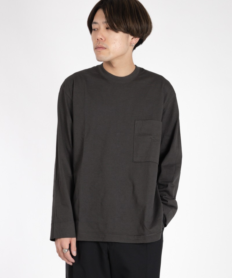FROSTED L/S POCKET TEE ■SALE■(インクブラック-1)