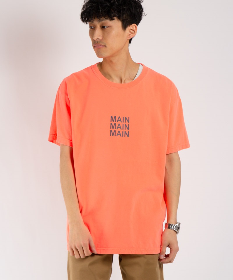 PIGMENT DYED TEE “MAIN” ■SALE■(ピンク-1)