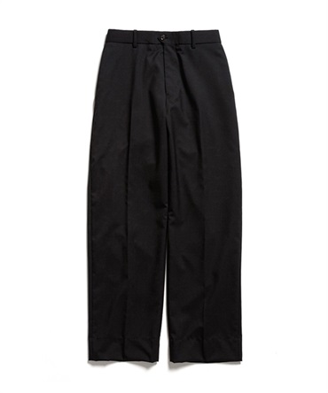 FLAT-FRONT TROUSERS - ORGANIC WOOL TROPICAL