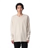 COTTON DOUBLE FACE SLIM FIT L/S TEE(オフホワイト(850)-1)