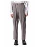 WO TOROPICAL BELTED TAPERED FIT TROUSERS(カーキグレー(910)-1)