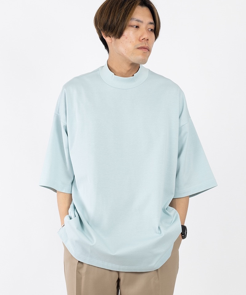 MOCK NECK - COMPACT KNIT(ミントグリーン-2)