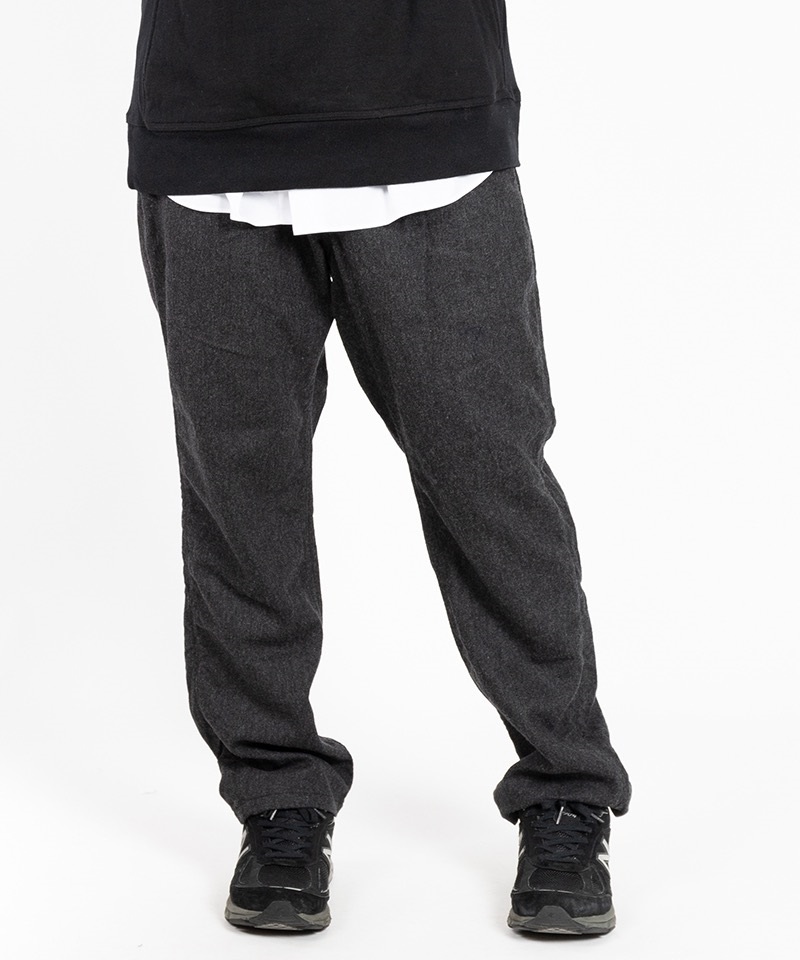 DWELLER EASY PANTS RELAXED FIT W/N/P LIGHT MELTON 【 nonnative / ノンネイティブ 】■SALE■(チャコール-1)